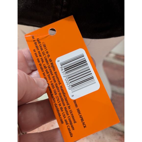 Discontinued Harley-Davidson Golf Hat with Obsolete H-D Golf Logo Adjustable NEW - Picture 2 of 7